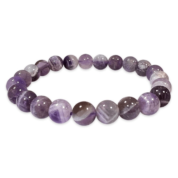 “Bandaged” amethyst