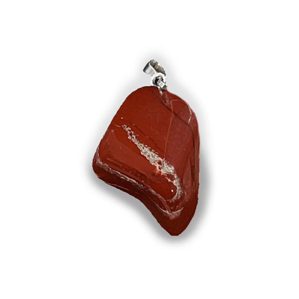 Red jasper tumbled stone
