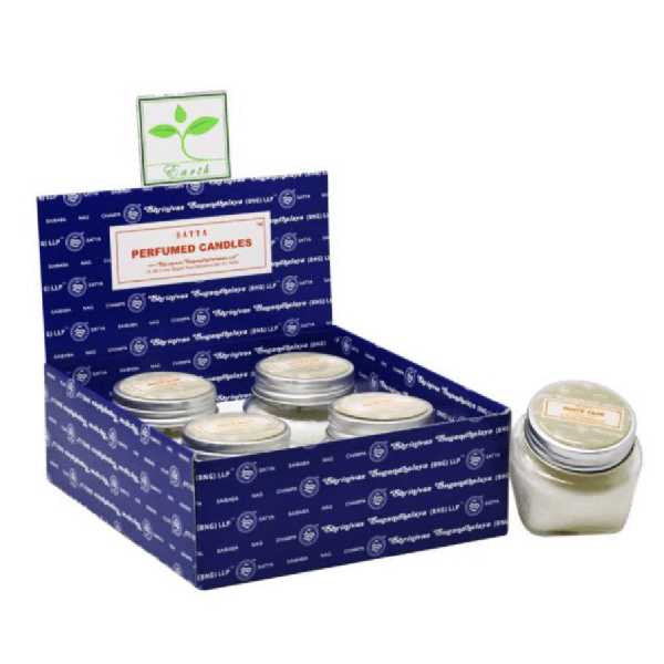 White Sage Satya candles 30grs in glass