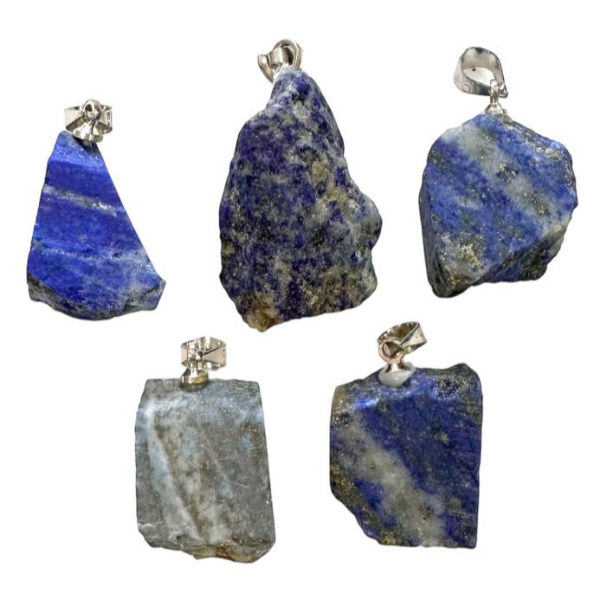 Raw Lapis Lazuli Stone Pendant