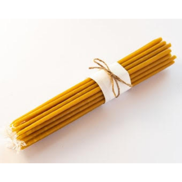 Pure beeswax church candles